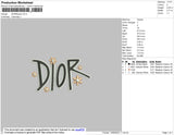 DiorFlower Embroidery File 4 size