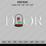 D1or Rose Rvs Embroidery File 4 size