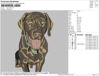 Dog V28 Embroidery File 4 size