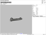 Dreamville Embroidery File 4 size
