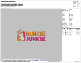Dunkie Junkie Embroidery File 4 size