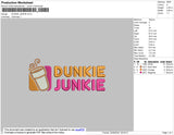 Dunkie Junkie Embroidery File 4 size