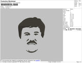 El Chapo Embroidery File 4 size
