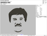 El Chapo Embroidery File 4 size
