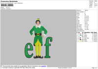 Elf Embroidery File 4 size