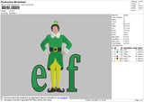 Elf Embroidery File 4 size