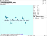 Existentialism Embroidery File 4 size