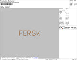 Fersk Text Embroidery File 4 size