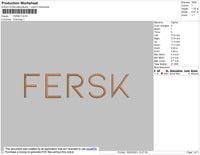 Fersk Text Embroidery File 4 size