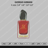 Giorgio Armani Embroidery File 4 size