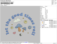 Good Times Embroidery File 4 size