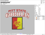 Gorillas Embroidery File 4 size