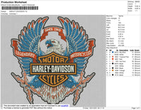Harley Davidson Blue Eagle