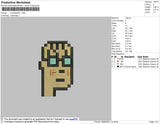 Head Character Embroidery File 4 size