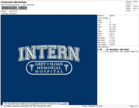 Intern Embroidery File 4 size
