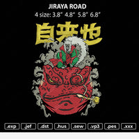 Jiraya Road Embroidery File 4 size