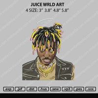 Juice Wrld Art Embroidery File 4 size