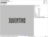 Juventino Embroidery File 4 size