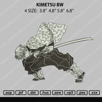 Kimetsu Bw Embroidery File 4 size