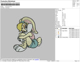 Lola Bunny Embroidery File 4 size