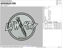 Lowkey Logo ERmbroidery File 4 size