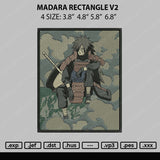 Madara Rectangle Embroidery File 4 size