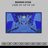 Madara Uciha Embroidery File 4 size