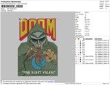 MF DOOM Embroidery File 4 size