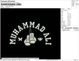Muhammad Ali Embroidery File 4 size