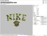 Nike Camo Baby Yoda Embroidery File 4 size