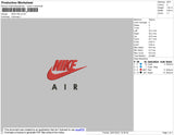 Nike Air Embroidery File 5 size