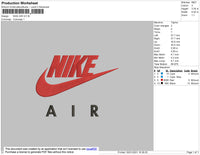 Nike Air Embroidery File 5 size
