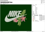 Nike Flower V2 Embroidery File 6 sizes