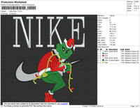 Nike Xmas Embroidery File 4 size