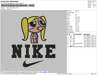 Nike Bubble Yellow Embroidery File 4 size