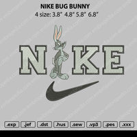 Nike Bug Bunny Embroidery File 4 size