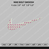 Nike Bolt Swoosh Emroidery File 4 size