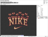 Nike Broken Hearts Embroidery File 4 size