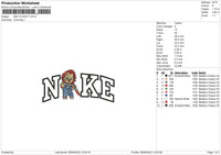 Nike Chucky Embroidery File 6 sizes