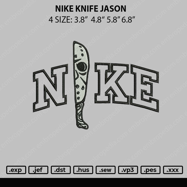 Nike Knife Jason Embroidery File 4 sizes