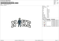 Nike Michael Myers Embroidery File 4 sizes