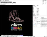 Nikes Frank Ocean Embroidery File 4 size
