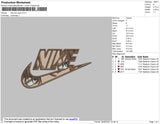 Nike Levi Eyes Embroidery File 4 size
