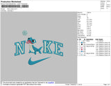 Nike Lizard Embroidery File 4 size