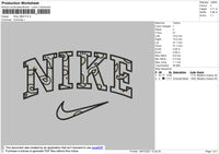 Nike Pattern Embroidery File 4 size