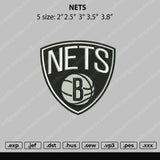 Nets Embroidery File 5 size