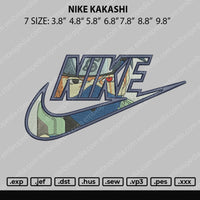Nike Kakashi Embroidery File 7 size