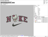 Nike Hellokitty 02 Embroidery File 7 sizes