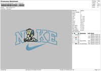 Nike Snoopy 003 Embroidery File 6 sizes