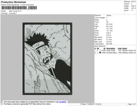 Obito Crying Embroidery File 4 size